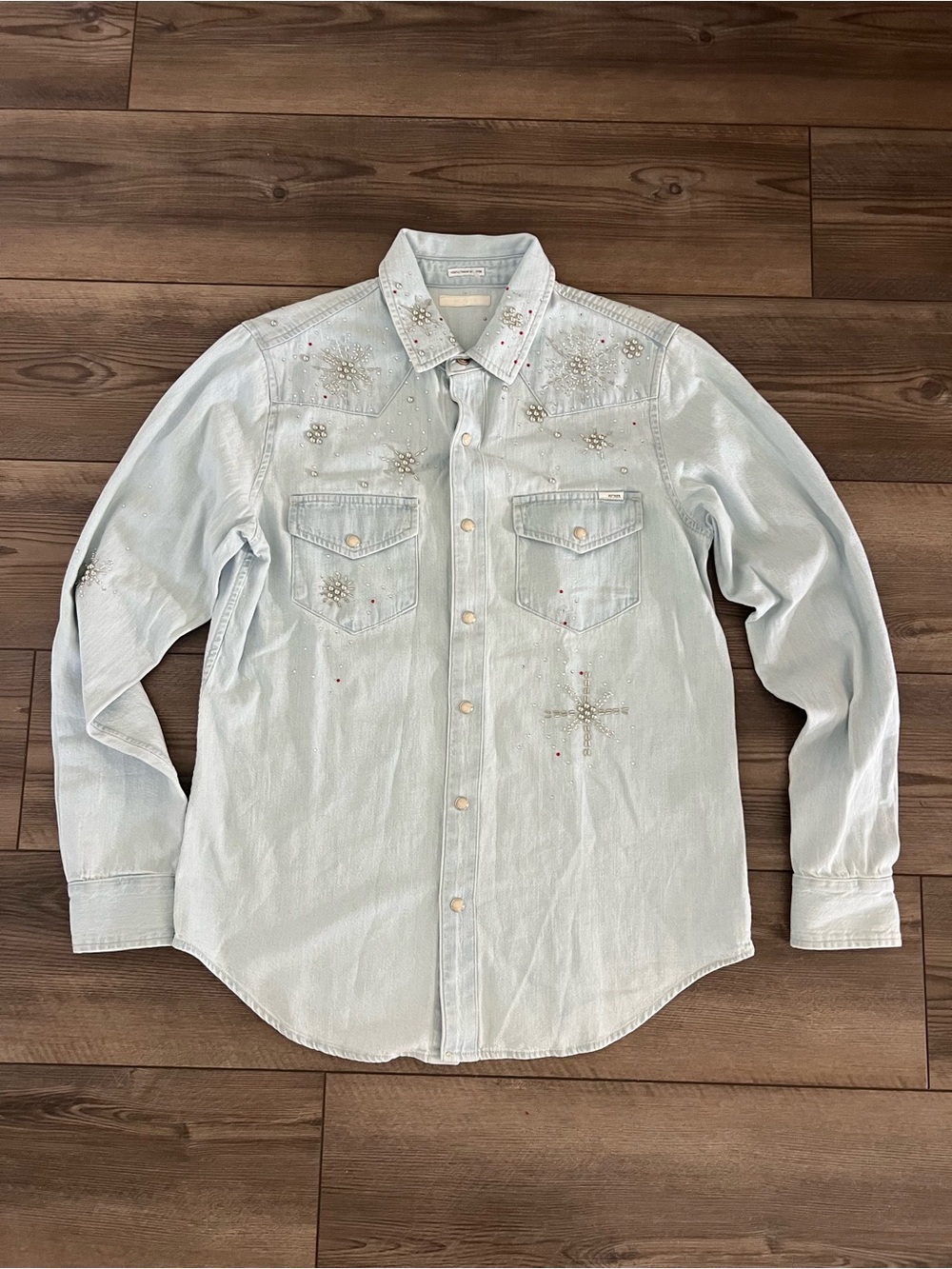 New MOTHER All My Exes Denim Shirt Sz Small